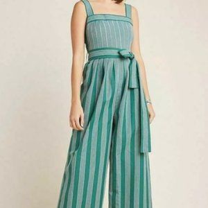 Anthropologie Linen Jumpsuit By Payal Pratap